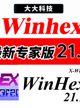 Winhex 21.2 专家版激活/磁盘数据恢复 十六进制编辑器 Windows