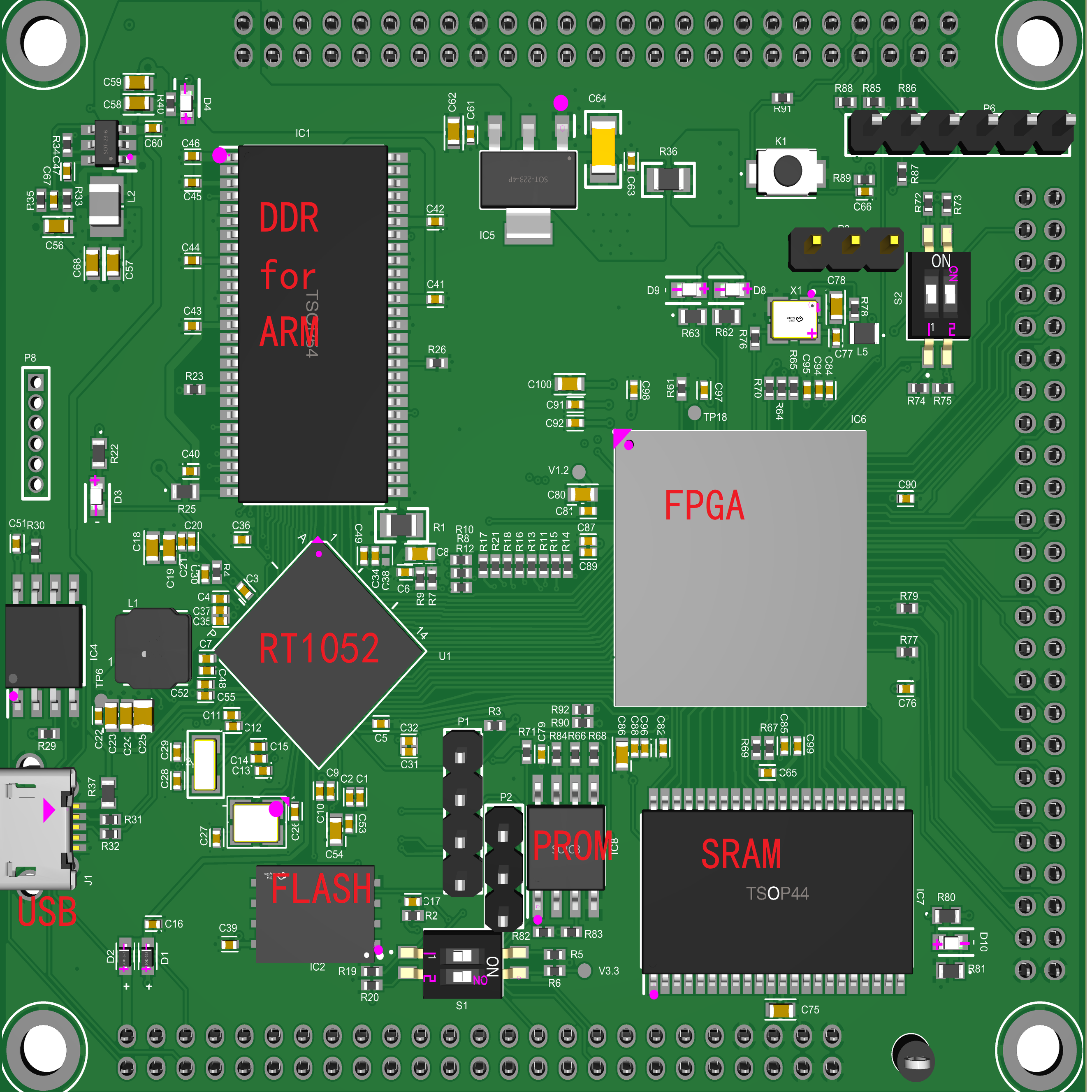 RT1052+高性能计算板卡+工业板卡