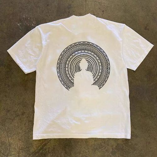 海外订单尾货~撤回外贸美式纯棉大码短袖t恤男女同款宽松上衣ins