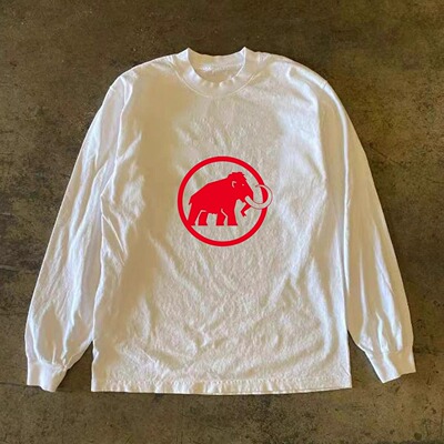 海外订单尾货~撤回外贸早秋重磅纯棉长袖T恤男女同款宽松上衣体恤