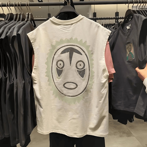 海外订单尾货~撤回外贸欧美hiphop情侣纯棉无袖T恤男嘻哈运动背心