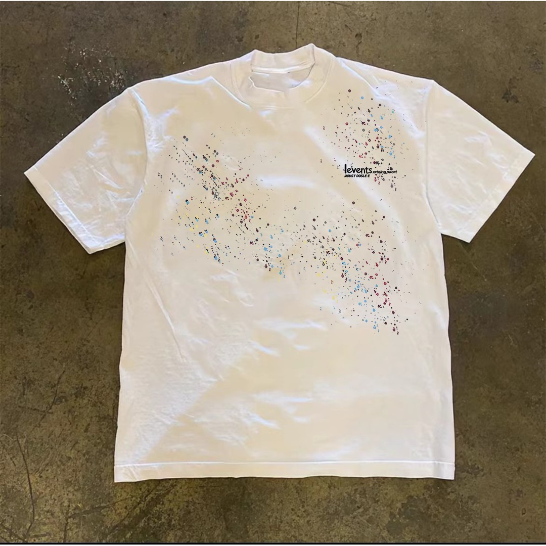 海外订单尾货~撤回外贸美式潮流重磅纯棉短袖t恤男女同款宽松上衣