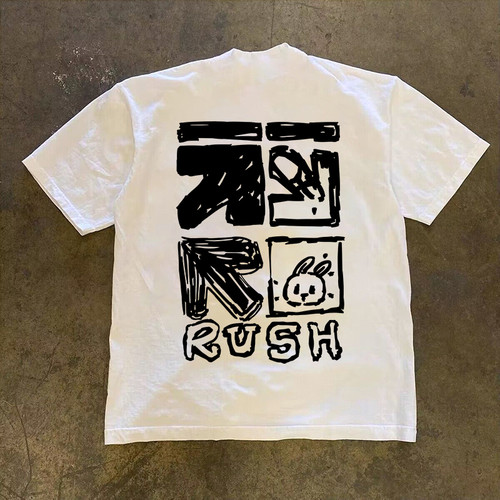 海外订单尾货~撤回外贸美式纯棉短袖t恤男女同款夏季圆领ins上衣