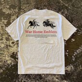 t恤男女情侣纯棉上衣 oversize短袖 海外订单尾货 专柜撤回外贸美式