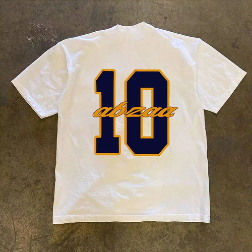 海外订单尾货~撤回外贸美式复古oversize纯棉短袖T恤男女宽松上衣