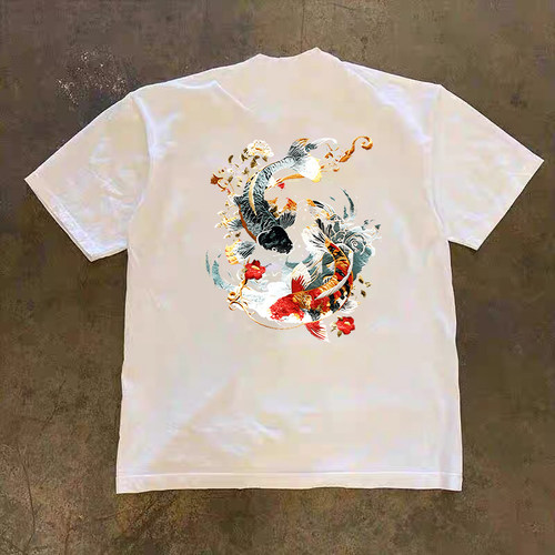 海外订单尾货~剪标撤回外贸美式潮牌纯棉短袖t恤男女半袖上衣ins