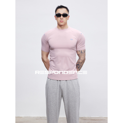 速干透气显大紧身短袖运动T恤