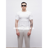 运动T恤弹力紧身透气速干健身衣跑步短袖 RESPONDENCE 压胶修身 男