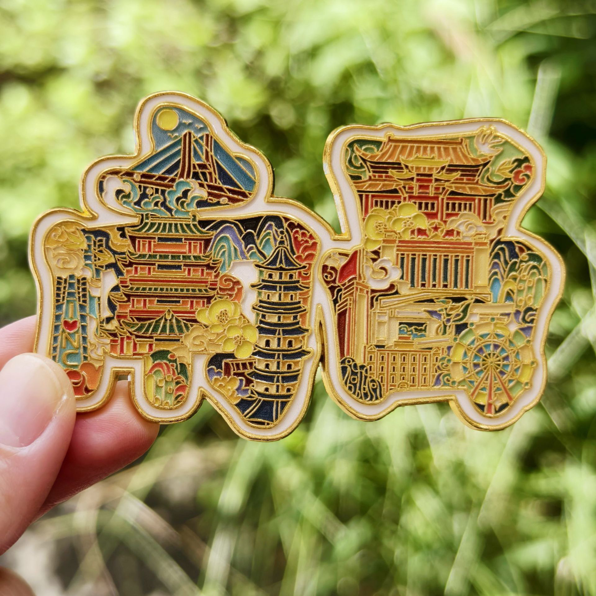 南昌字绘文字金属冰箱贴创意冰箱装饰景区国潮文创旅游纪念品,节庆用品/礼品,文化创意冰箱贴,淘宝优惠券,粉丝福利购,淘宝优惠卷