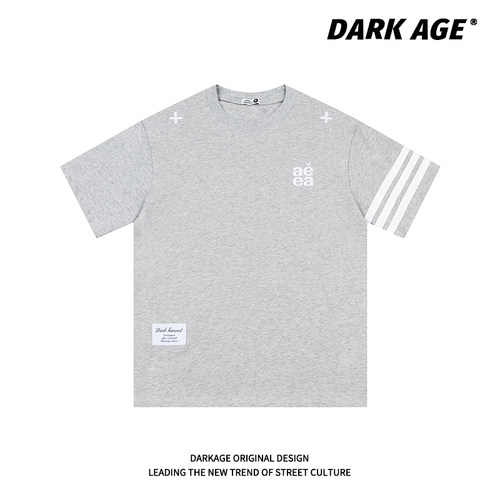 DARKAGE原创字母印花夏季短袖T恤