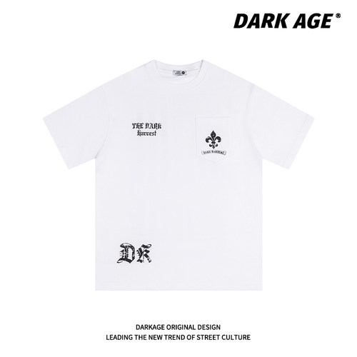 DARKAGE原创字母夏季短袖T恤