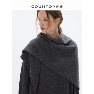 COUNTONME 重磅牦牛绒百搭氛围感简约围巾披肩 时髦利器