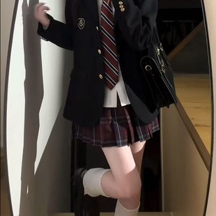 花千猪原创圣研高西装学院风jk制服三粒扣多色西服百搭外套