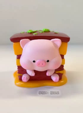 午餐肉罐头猪可爱美食Q版五花肉cos饺子猪丸子猪潮玩盲盒摆件公仔