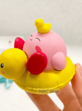 星之卡比盲盒手办可爱夏日海滩冲浪模型玩具烘焙桌面装饰摆件公仔