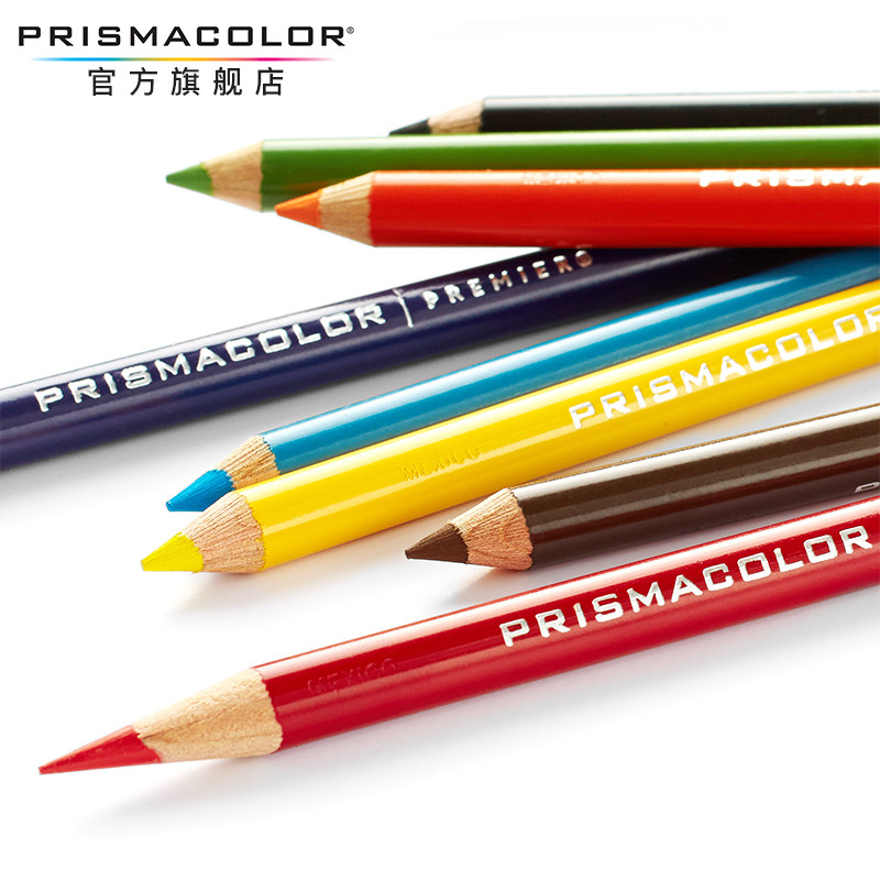 美国prismacolor三福霹雳马彩铅单支补色自选白色高光黑色白铅笔