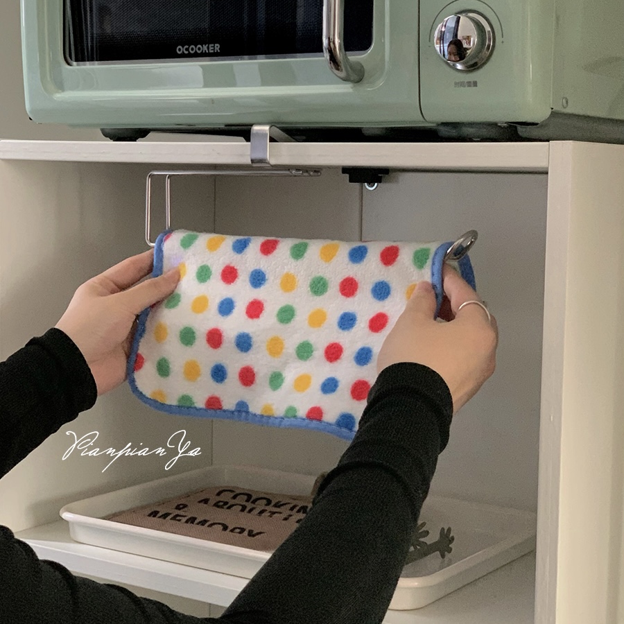 不锈钢挂式纸巾架厨房纸巾保鲜膜收纳架免打孔卡夹式橱柜卷纸挂架