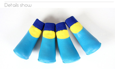 宠物防水袜子时尚款户外运动狗狗袜子防滑耐脏耐磨脚套