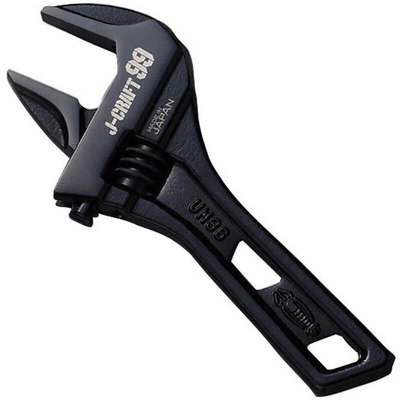 虾牌黑金短柄大开口活动扳手