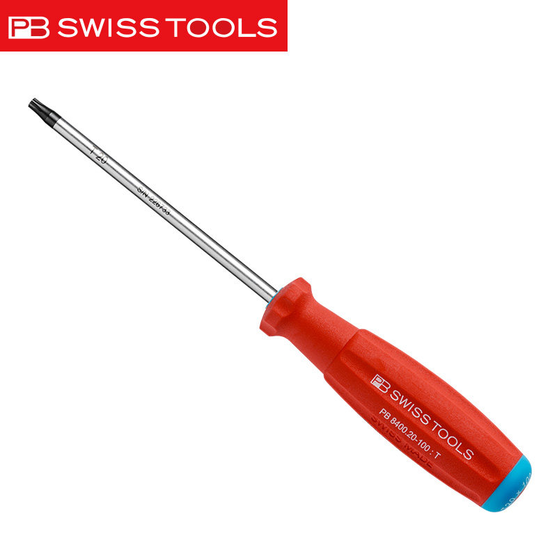 스위스 PB 새로운 미끄럼 방지 핸들 스타 드라이버 수입 8400 드라이버 T25 TORX 내부 육각 드라이버