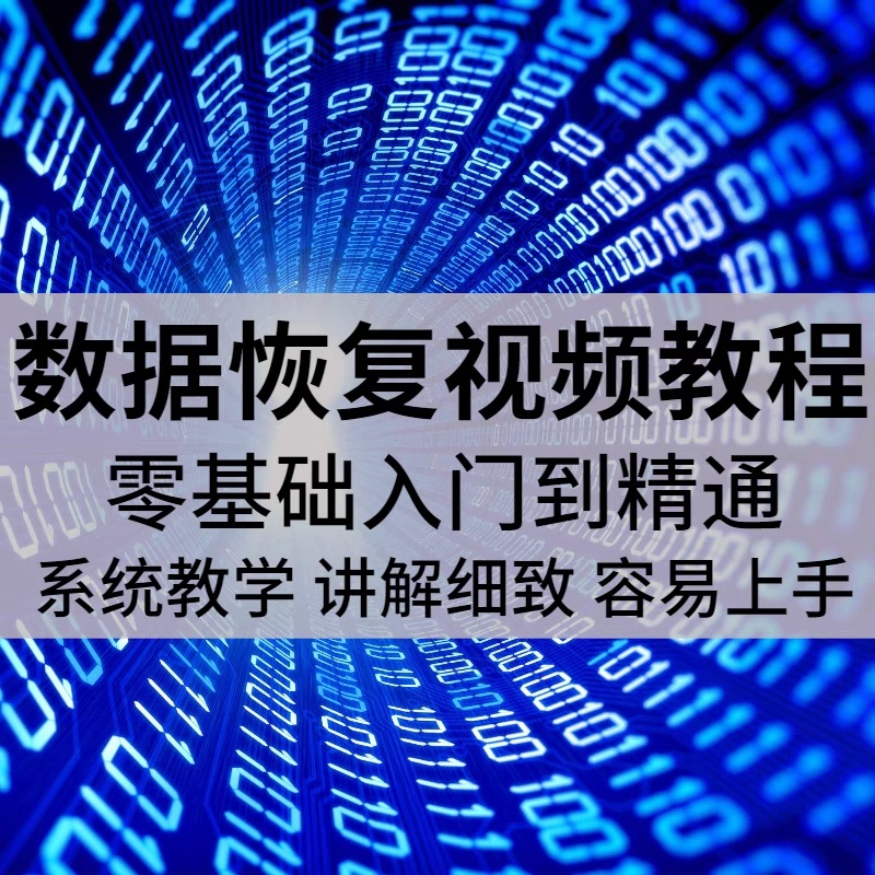 数据恢复教程实用技术电脑硬盘数据恢复基础知识方法案例视频课程 办公设备/耗材/相关服务 刻录盘个性化服务 原图主图