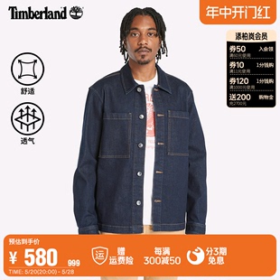 外套牛仔24春夏新款 A5Q86 休闲口袋 衬衫 Timberland添柏岚官方男装