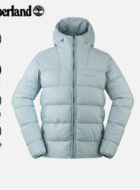 Timberland添柏岚男排骨羽绒服外套冬鹅绒800蓬保暖防泼水|A6MMB