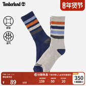 Timberland添柏岚官方中性长袜春夏新款 舒适透气二双装 A5Z7P