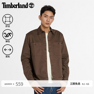 外套夹克新款 Timberland添柏岚官方男装 衬衫 式 A44W5 户外舒适宽松