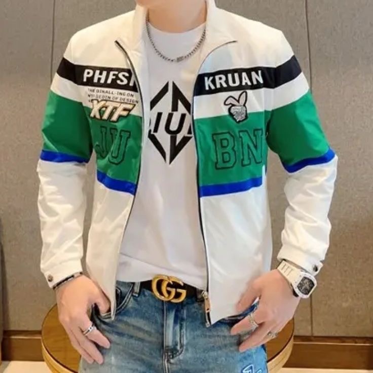 春季新款男士立领夹克潮流外套