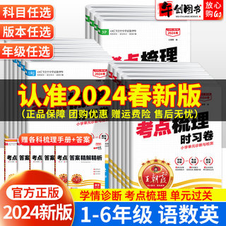 2024新版王朝霞考点梳理时习卷一二三四五六年级上册下册语文数学英语王朝霞试卷全套人教版苏教北师科普版小学各地期末精选训练书