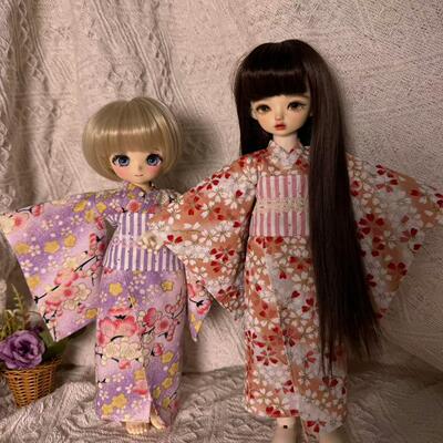 纯手工和服BJD娃衣古风和服