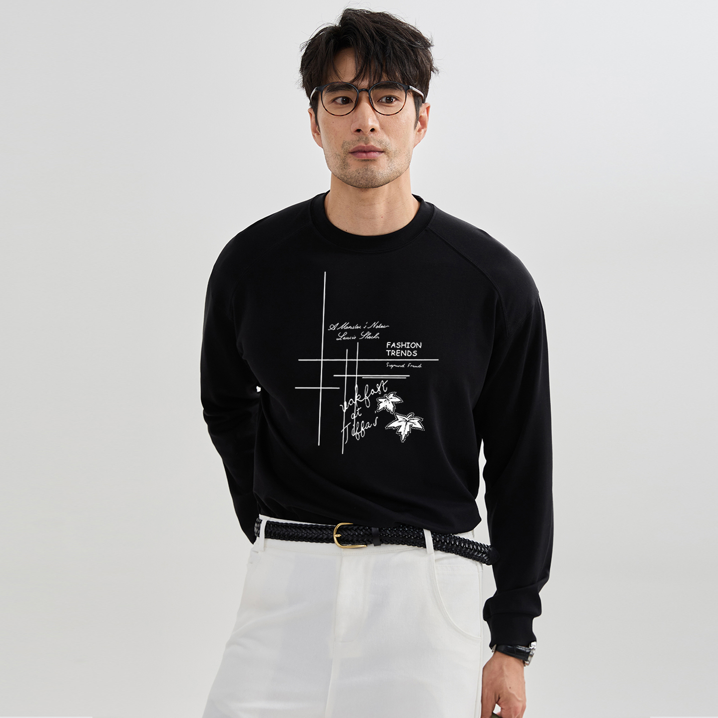 冰丝长袖t恤男2025秋冬季