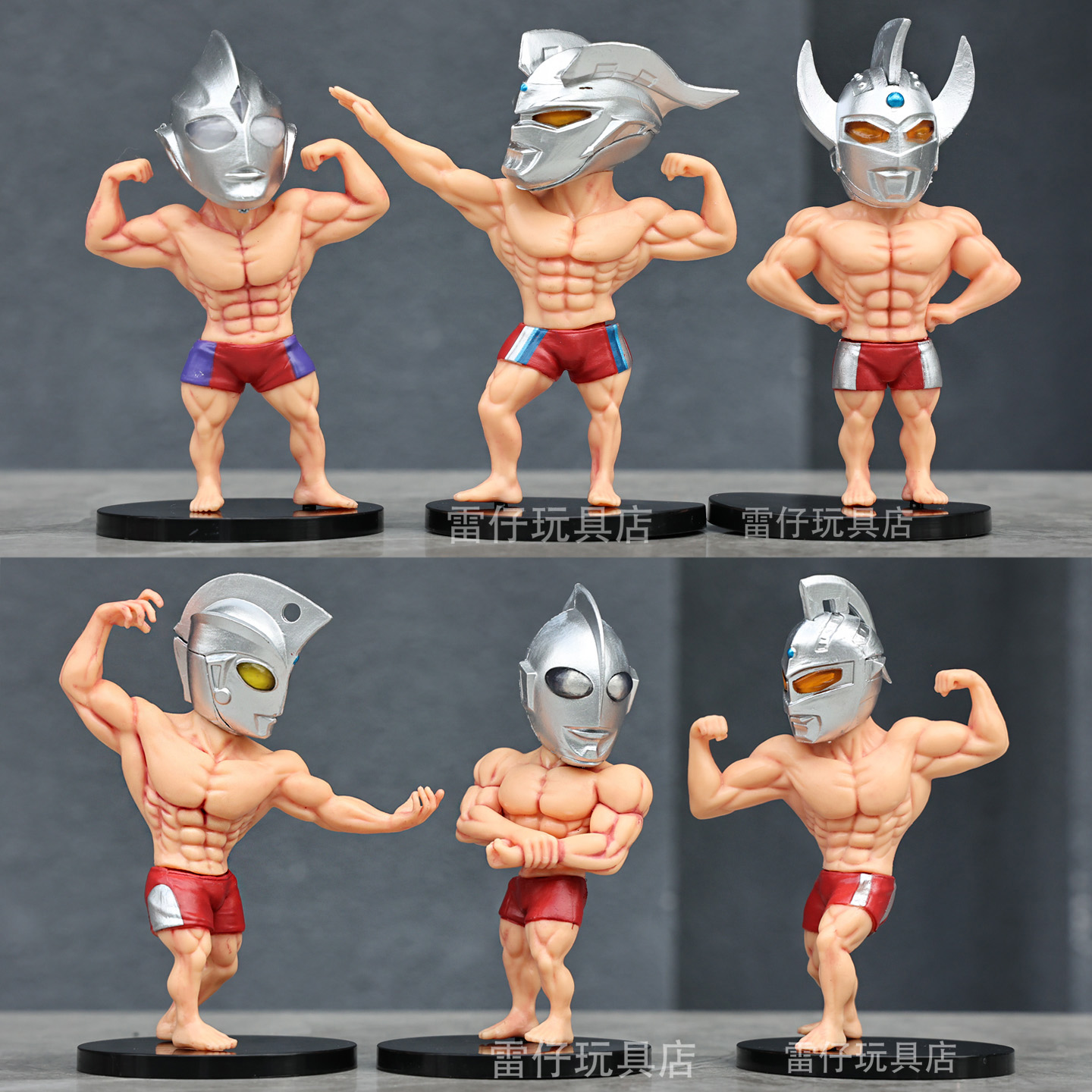 网红健美肌肉超人手办模型