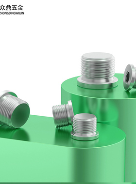 304不锈钢内六角法兰面堵头/油塞/螺堵/M8*1M10*1M20*1.5G1/24分