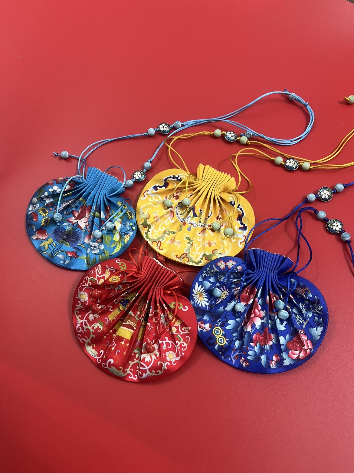 棉姿宫廷古风香囊荷包diy材料包 成品压岁钱袋古装戏腰佩锦囊香包