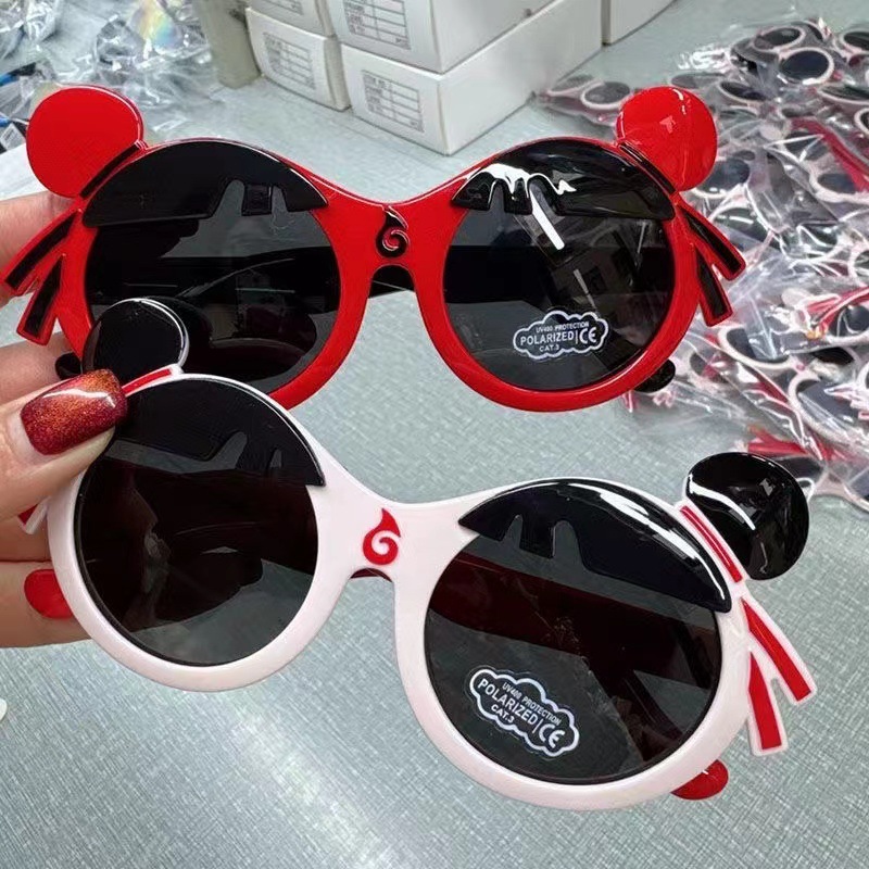 热销新款哪吒儿童太阳镜 可爱潮流卡通动画遮阳眼镜墨镜现货