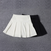 防走光瑜伽遮臀健身裙羽毛球高腰口袋网球裙训练跑步运动半身短裙