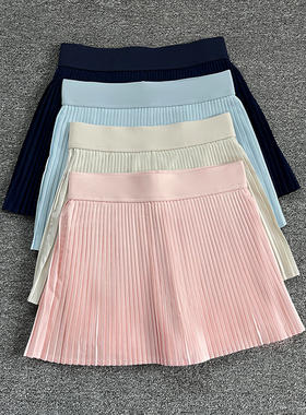 lulu同款Varsity百褶风琴裙运动网球裙速干防走光健身羽毛球短裙