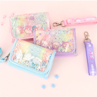 儿童钱包女孩美乐蒂库洛米玉桂狗零钱夹银包卡包可爱儿童零钱包