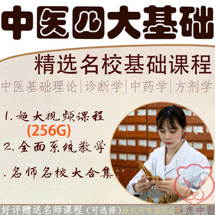 中医基础理论视教程诊断学方剂学中药学辩证课程电子版