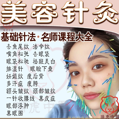针灸美容面雕视频课程