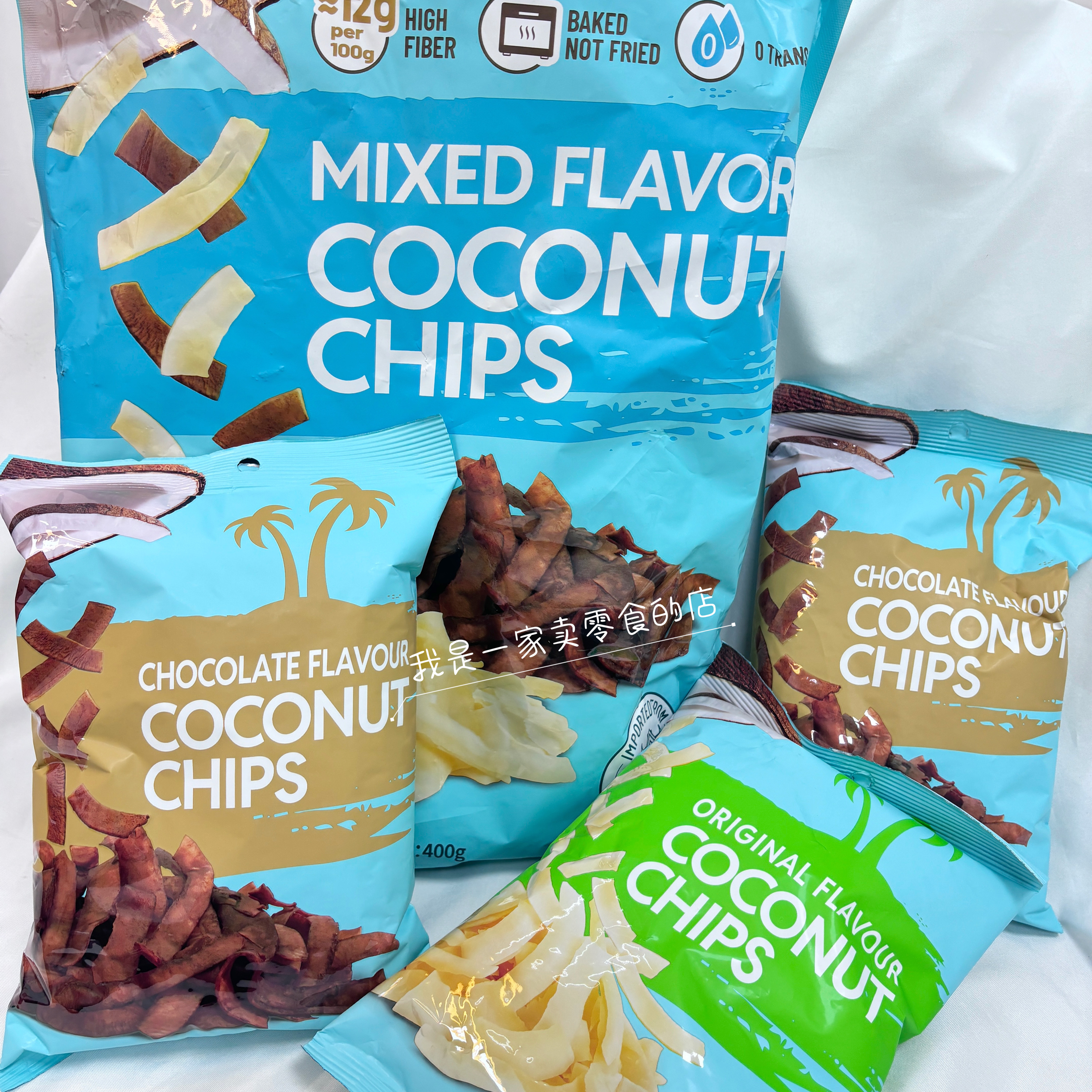 山姆零食泰国进口混合风味椰子脆片1小包100g尝鲜