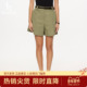 专柜正品 Hazzys哈吉斯26春夏新款 纯色短裤 女士休闲简约裤 子
