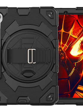 适用三星TAB S9 11inch [SM-X710/X716B/X718U]防摔保护套笔槽手持带360度旋转支架S9 FE[SM-X510/X516/X518