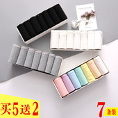 少女内裤 简约透气短裤 女纯棉裆黑白灰色高中学生中腰夏季 全棉薄款