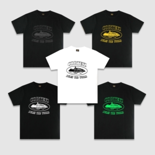 现货CORTEIZ恶魔岛短袖T恤重磅小领口CLEANFIT修身嘻哈美式DRILL