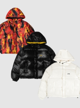 现货CORTEIZ恶魔岛迷彩羽绒服外套夹克BOXY短宽美式OPUIM嘻哈