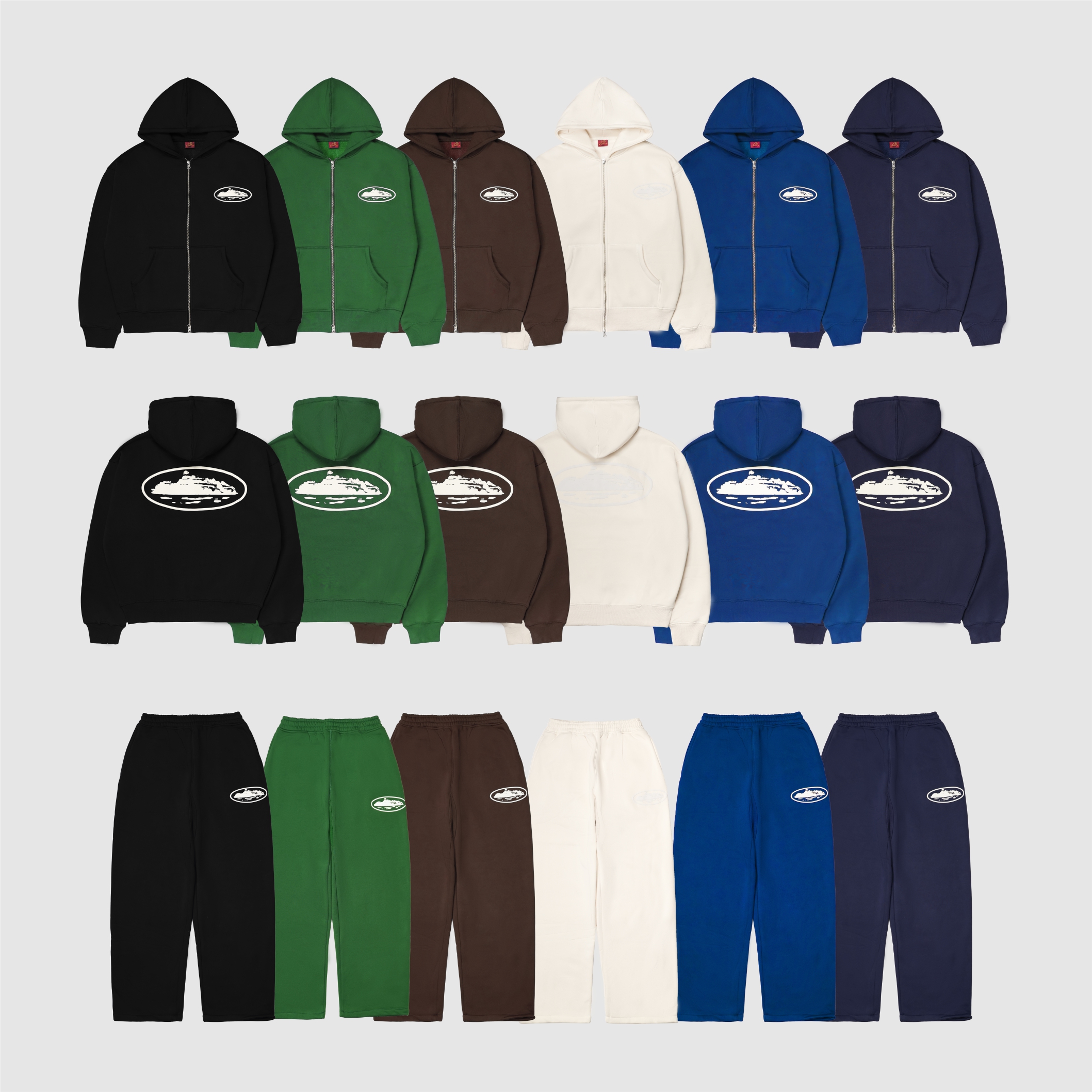 现货CORTEIZ恶魔岛外套BOXY短宽卫衣帽衫拉链美式嘻哈CLEANFIT