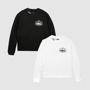 现货CORTEIZ恶魔岛华夫格长袖T恤美式小高领口VIBE嘻哈DRILL滑板